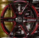 Jante INNERLINE.S1 (9929) 17X7.5 4X100 ET28 CB.73.1 NOIR+WR+XZ