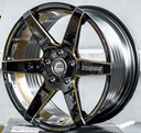 Jante INNERLINE.S1 (YA9929) 17X7.5 4X100 ET24 CB.67.1 (TG)BLK-WTG-XZ