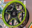 Jante ESTREMO (YA047) 15X7.0 4X100 ET35 CB.67.1 LIME GREEN