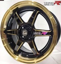 Jante TYPE-R (YA9993) 15X7.0 4X100 ET35 CB.67.1 B-LPTG-WTG-PLAQUE